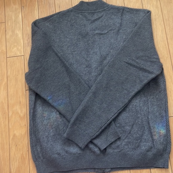 New Maurizio Baldassari Wool Bomber Sweater - Grey - Picture 7 of 8